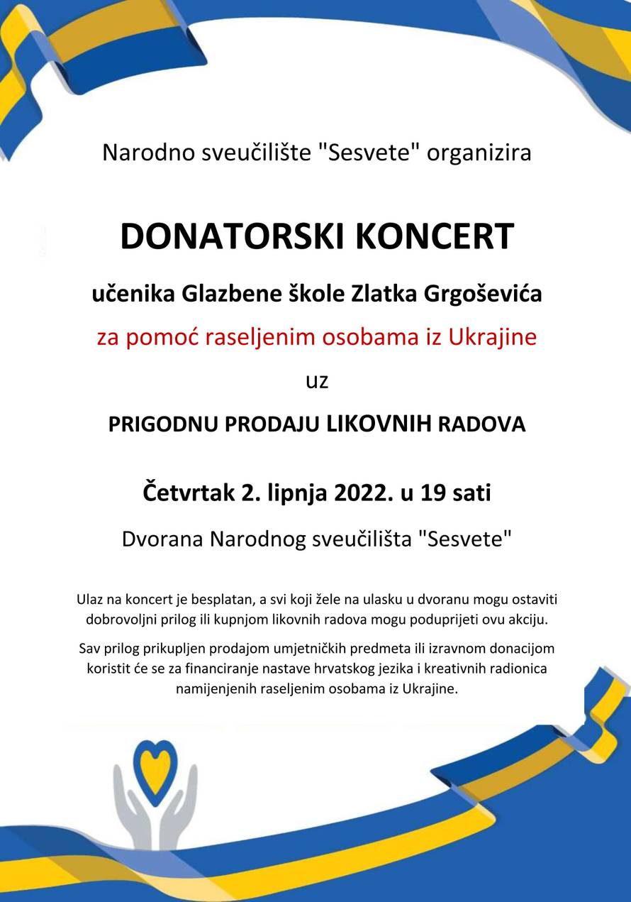 Besplatni tečaj hrvatskog jezika za Ukrajince u Sesvetama