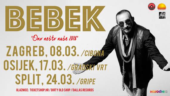 Željko Bebek s novim albumom stiže u Zagreb, Osijek i Split