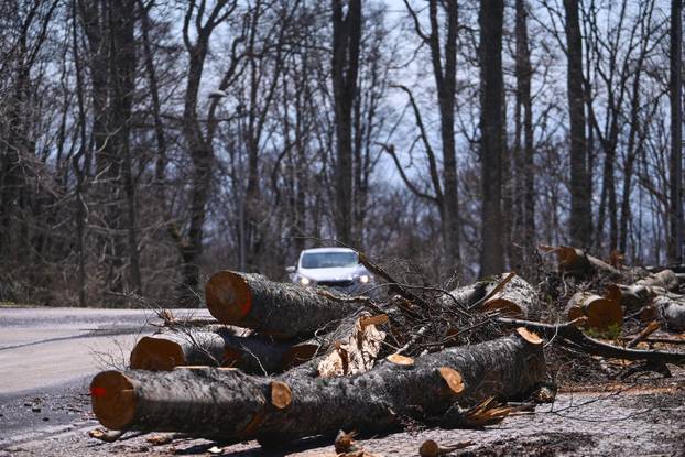 Zagreb: Posljedice olujnog nevremena na Sljemenu