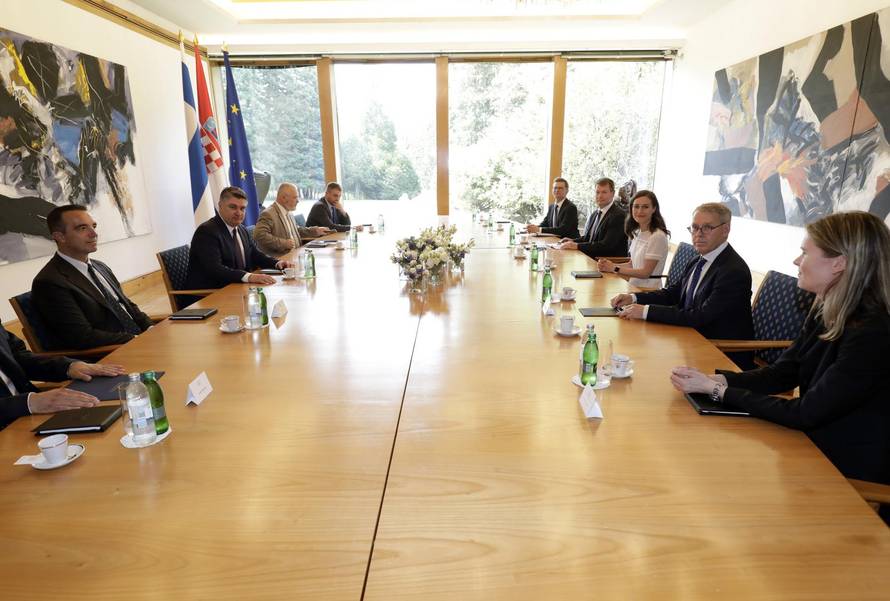 Zagreb: Predsjednik Milanović primio Sannu Marin, predsjednicu Vlade Republike Finske 