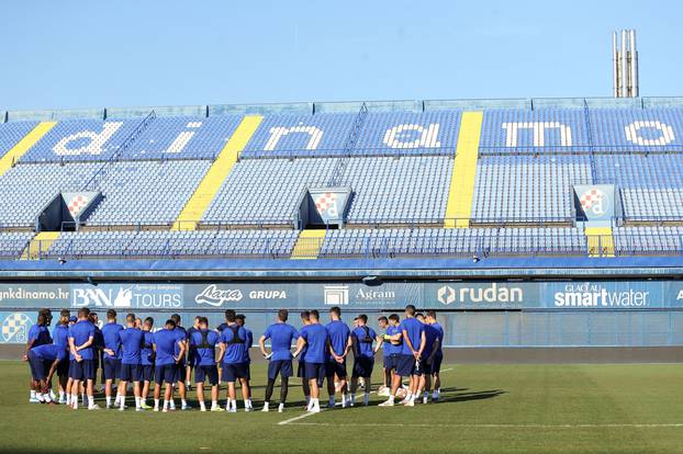 Zagreb:  Trening GNK Dinama uoÄi utakmice 3. pretkola UEFA Lige prvaka