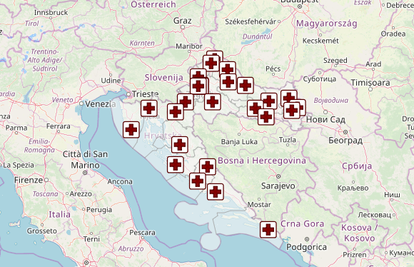 Interaktivna mapa Hrvatske: Bolnice u kojim rade pobačaje