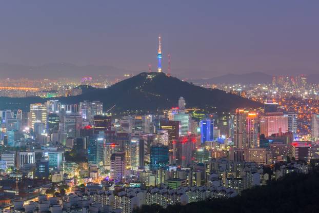 Seoul City Skyline, The best view of South Korea at Night