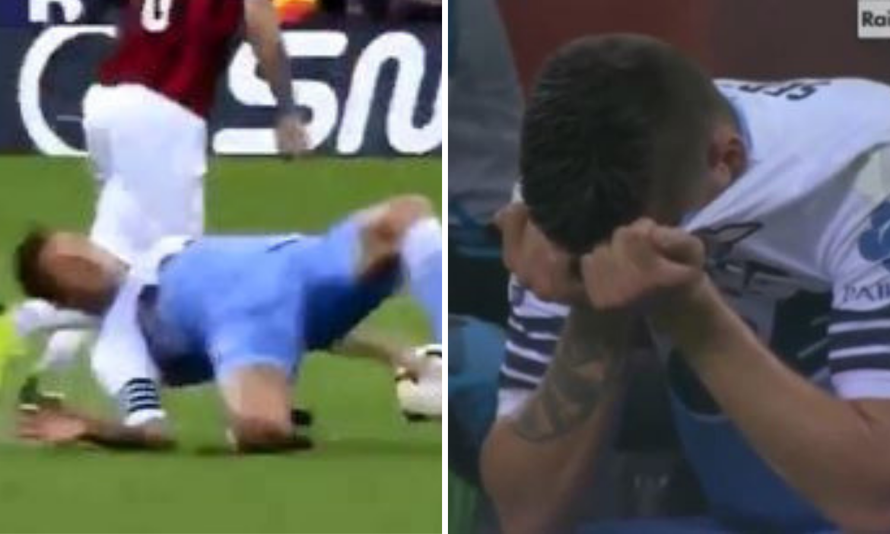 Horor pad! Sergej imao sreće što mu koljeno nije smrskano...