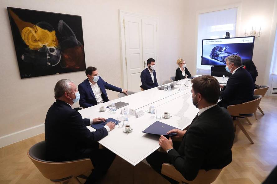 Zagreb: Andrej Plenković primio je Matu Rimcu u Banskim dvorima