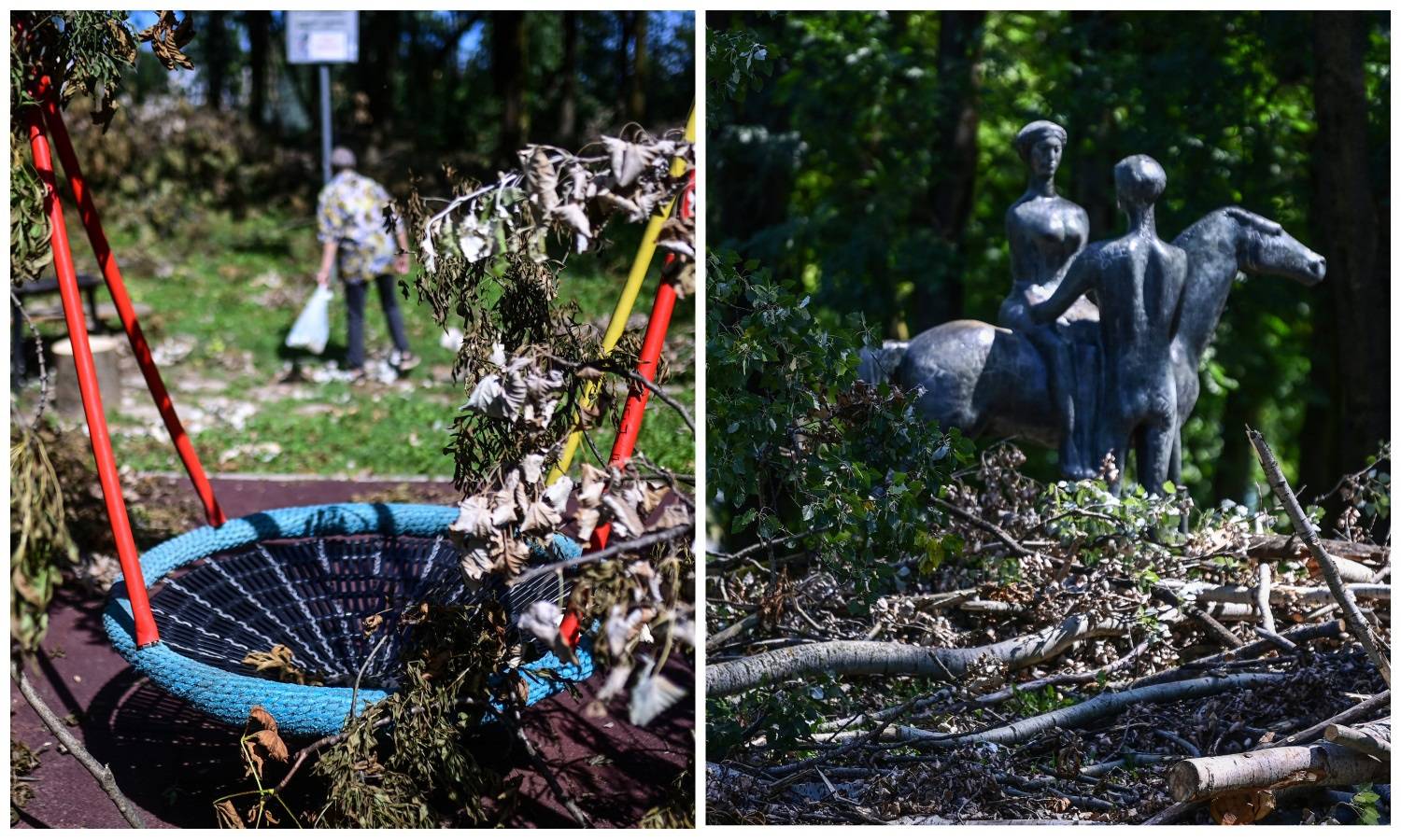 Oluja uništila Park mladenaca u Zagrebu: Opasno je i za djecu