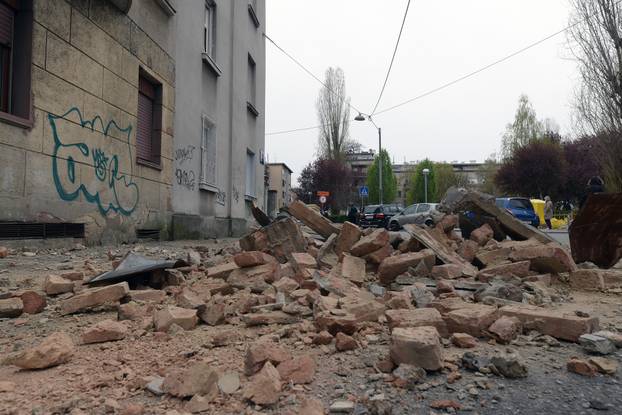 Oštećenja u centru Zagreba nakon potresa