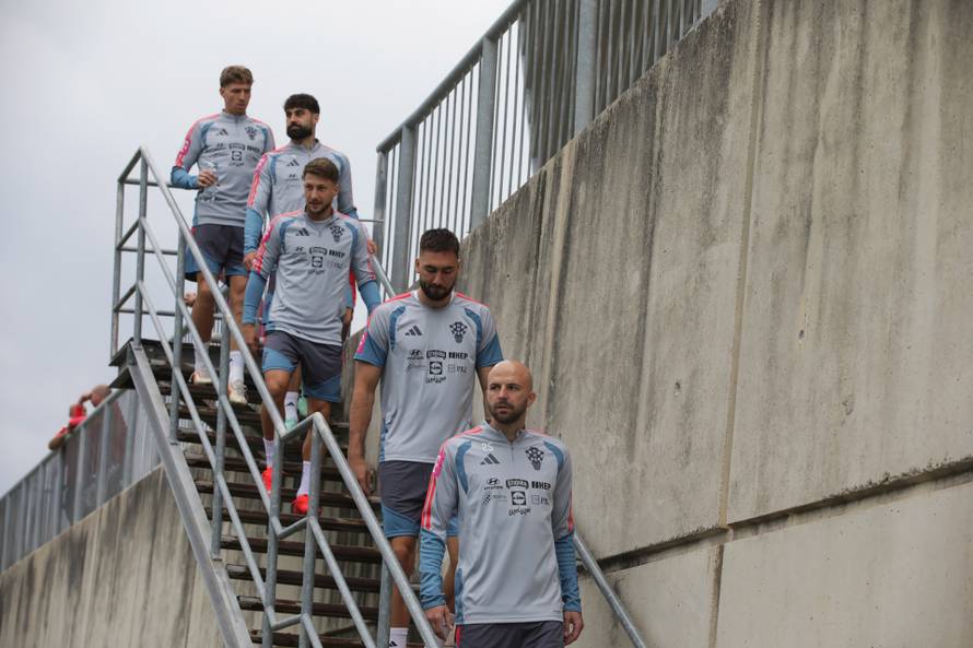 Rijeka: Trening hrvatskih nogometnih reprezentativaca