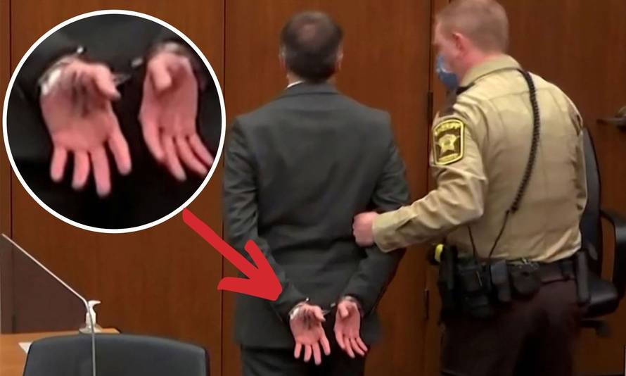 Što je bivšem policajcu ubojici Georgea Floyda pisalo na ruci kad su ga odvodili iz sudnice?