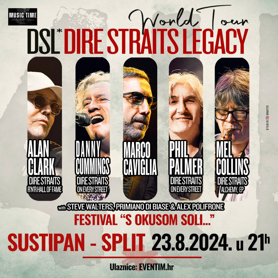 Na splitskom Sustipanu nastupit će Plavi orkestar, Dire Straits Legacy i Perpetuum Jazzile...