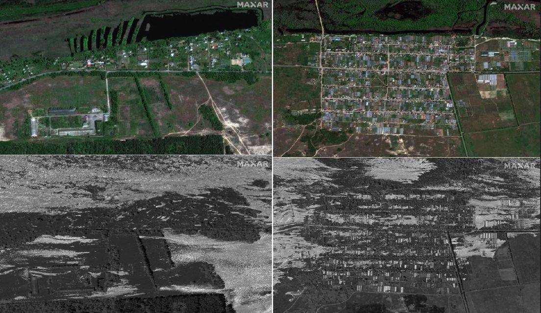 Satelitske snimke pokazale su razmjere užasa nakon uništenja brane: 'Žele potopiti naš grad!'
