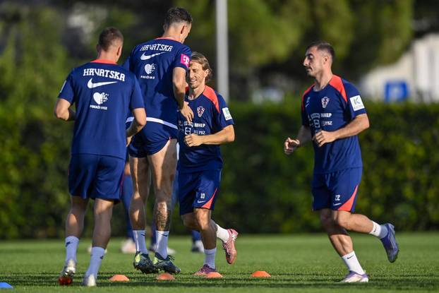 Zagreb: Trening nogometaša hrvatske nogometne reprezetacije