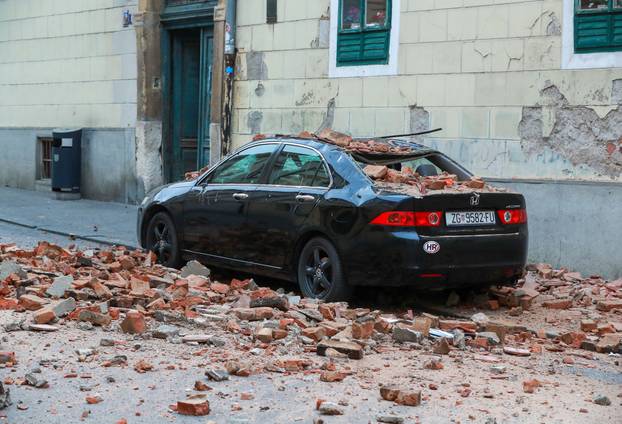 Oštećenja u centru Zagreba nakon potresa