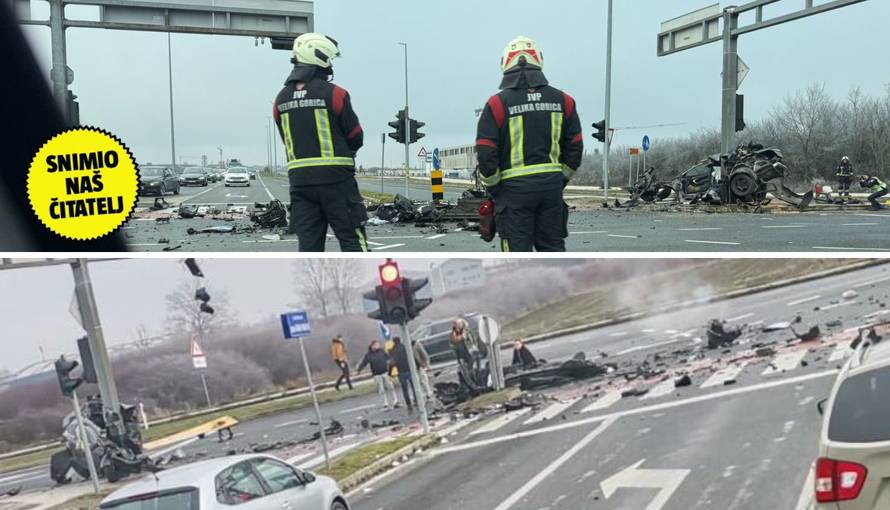 STRAŠNE SCENE Automobilom sletio s ceste pa udario u stup u V. Gorici: Jedan čovjek u bolnici