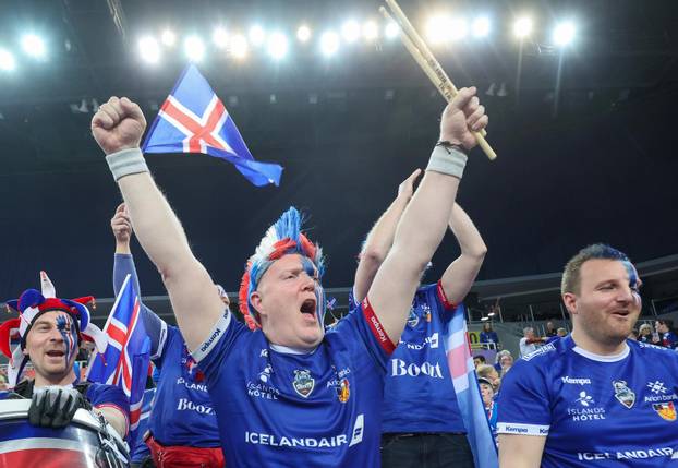 Zagreb: Atmosfera prije utakmice - IHF Svjetsko rukometno prvenstvo 2025., skupina G, 3. kolo, Slovenija - Island