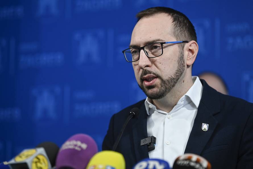 Zagreb: Konferencija za novinare gradonačelnika Tomislava Tomaševića