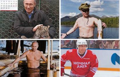 Novi Putinov kalendar: Drži tigra, lovi ribu, a igra i hokej