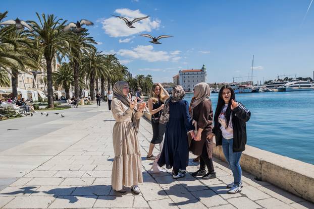 Proljetni ugođaj na Splitskoj Rivi