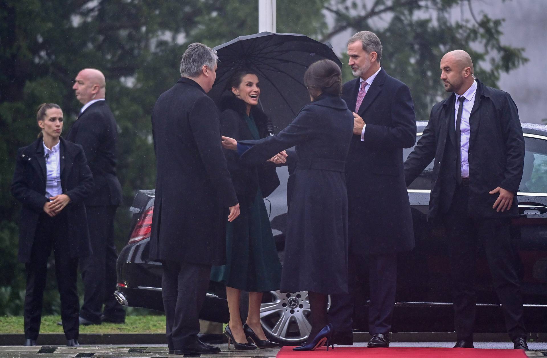 Zagreb: Španjolski kralj Filip VI. i kraljica Letizia stigli su u Ured predsjednika