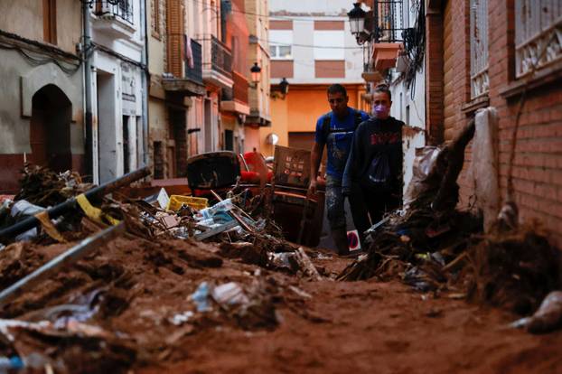 Aftermath of floods in Spain