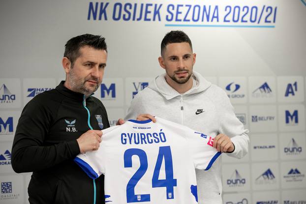 Predstavljen novi igrač NK Osijeka mađarski reprezentativac Adam Gyurcso