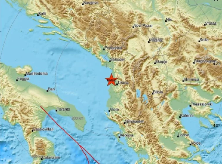 Novi potres snage 4,3  stupnja po Richteru zatresao Albaniju