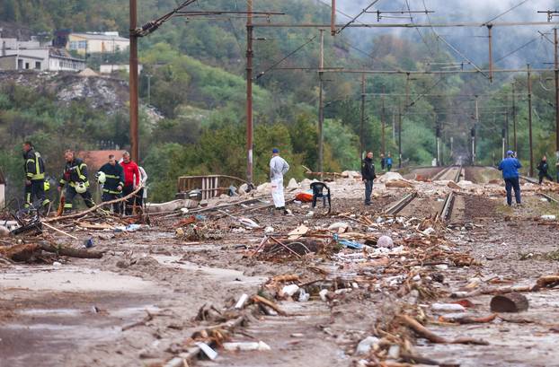 Jablanica: Nakon poplava započela obnova pruge 
