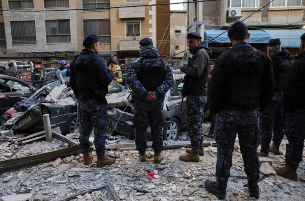 Aftermath of an Israeli strike, in central Beirut