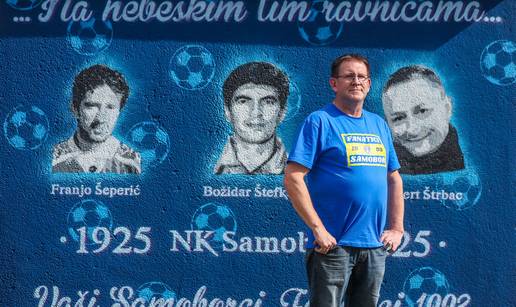 'Fanatici' na čelu s Dragom Koščicom poklonili mural NK Samoboru za 100 godina kluba
