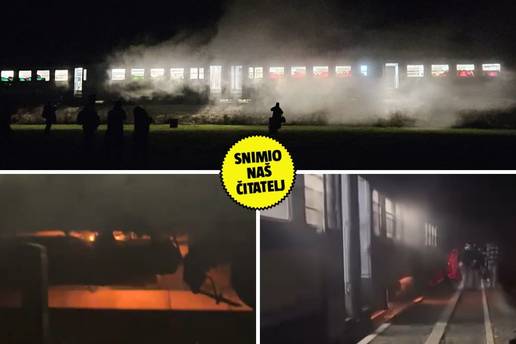 FOTO U vlaku koji se zapalio kraj Osijeka bilo je 100 ljudi. Evo &scaron;to su poru&ccaron;ili iz H&Zcaron;-a