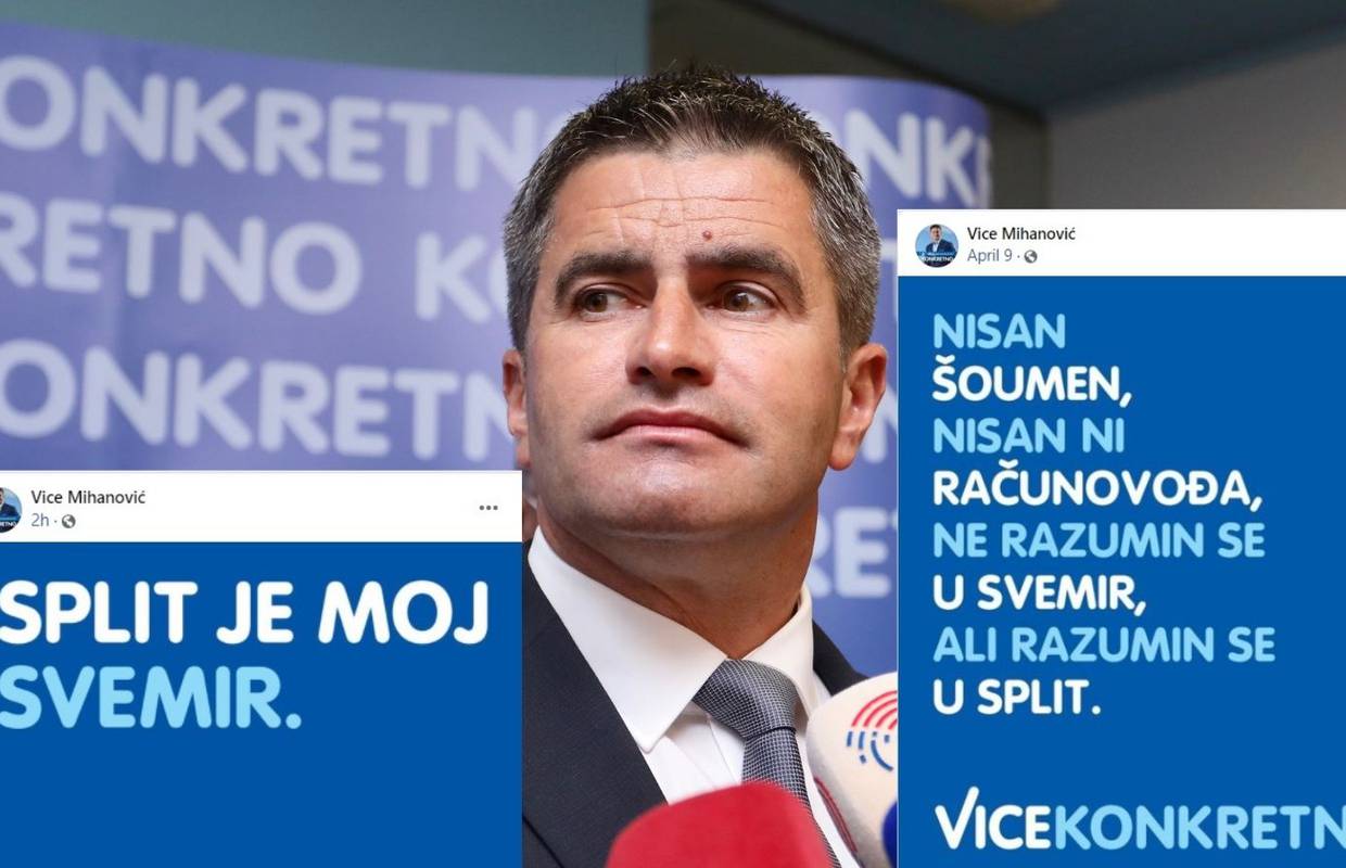 Mihanović zbunio Splićane: 'Ne razumin se u svemir. Split je moj svemir.' Javio mu se i Puljak