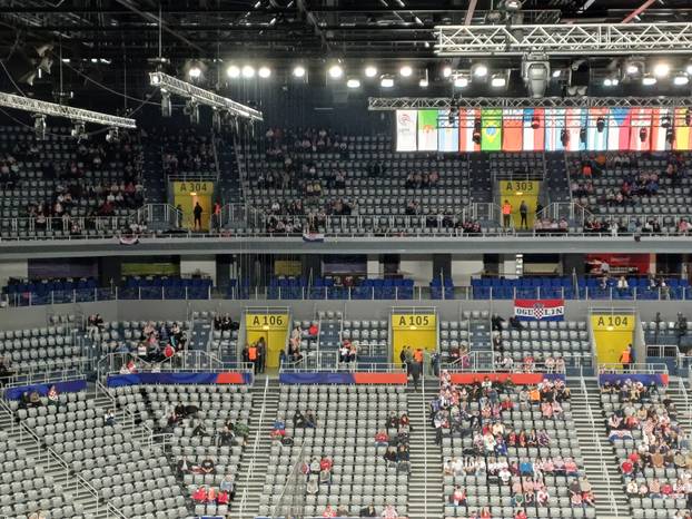 FOTO Ovako je Arena Zagreb izgledala utakmicu prije drugog nastupa Hrvatske na SP-u