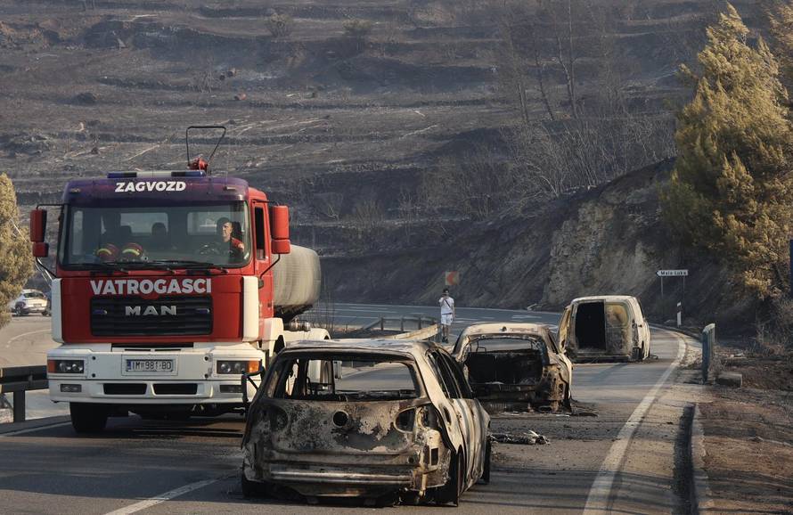 Posljedice požara kod Omiša
