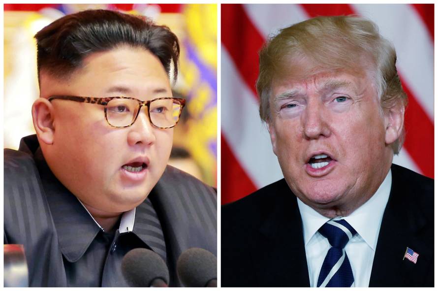 FILE PHOTO: A combination photo of North Korean leader Kim Jong Un and U.S. President Donald Trump