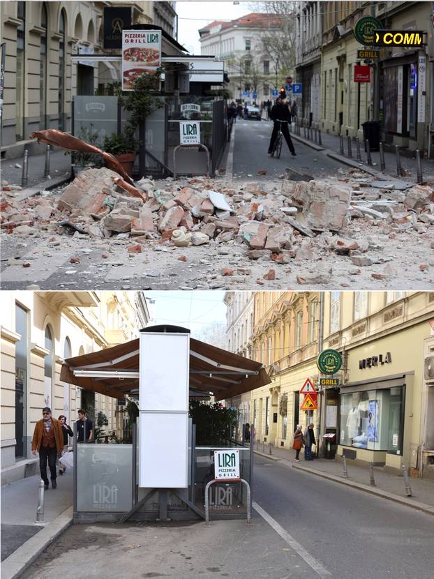 Peta godišnjica potresa: Kako je Zagreb izgledao na dan potresa, a kako izgleda danas