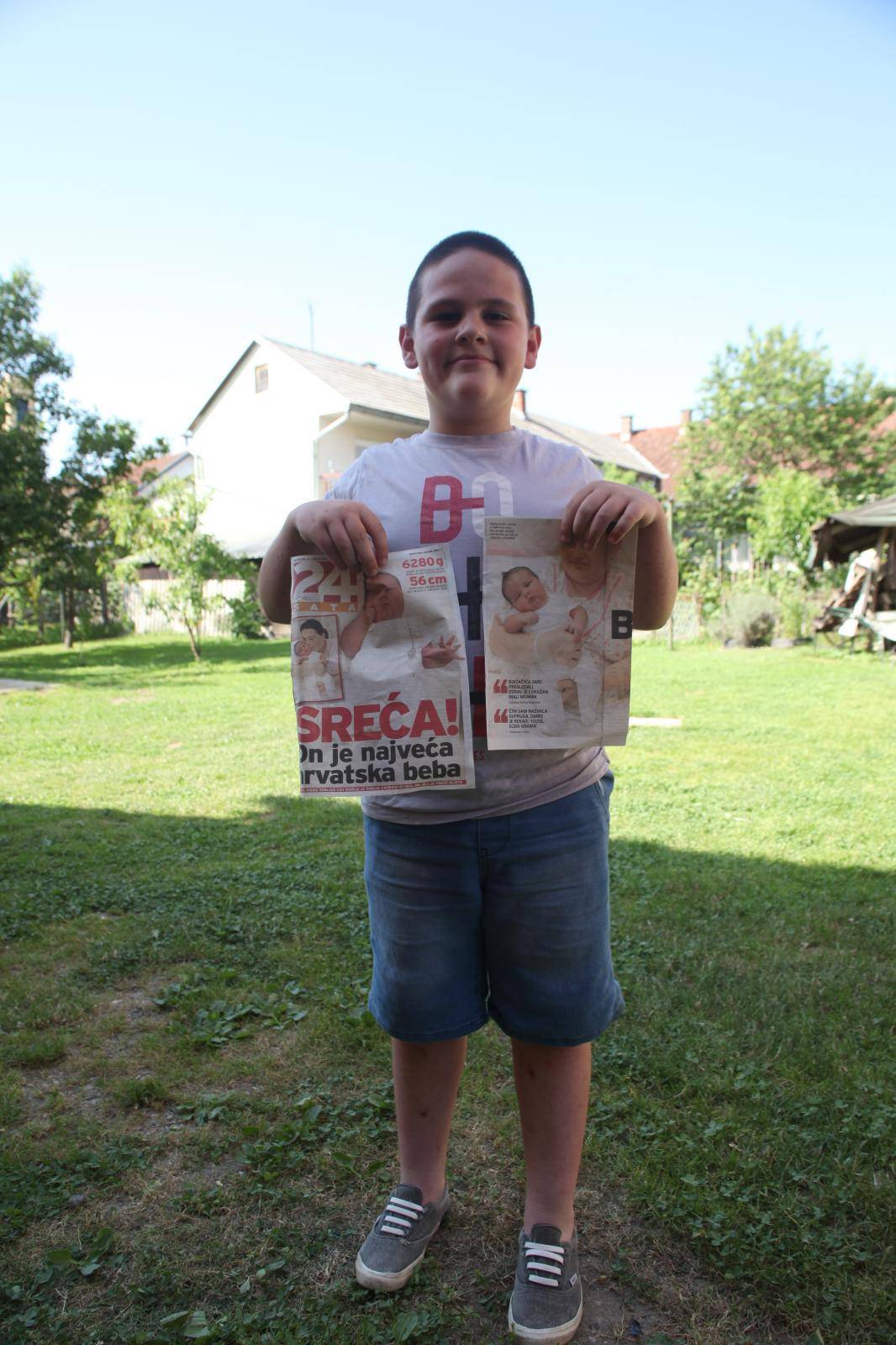 Najveća beba u Hrvatskoj: 'To sam bio ja, sad  mi je 9 godina'