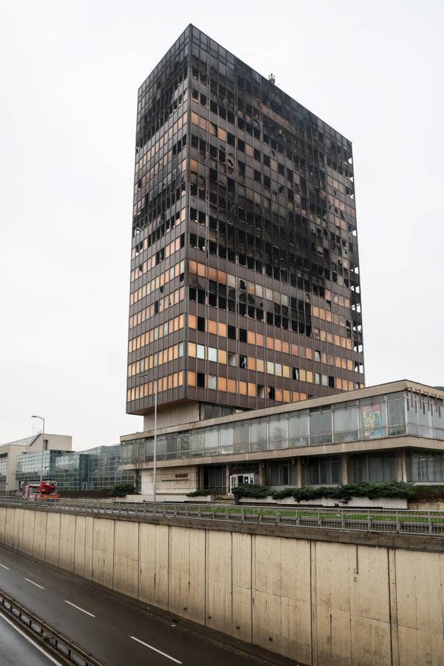 Zagreb: Vjesnikov neboder dva dana nakon požara, policijska istraga u tijeku