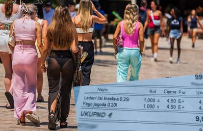 Slovenac slikao račun iz Vodica. Dva soka platio je skoro 10 €: 'Pa u Ljubljani su ti takve cijene'