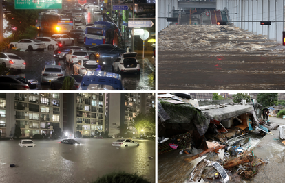 FOTO Katastrofa pogodila Seul, najmanje osam poginulih: 'Ovo je najgora kiša u 80 godina'