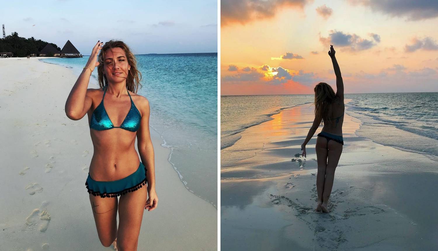 Ivana Mišerić pozirala u seksi tangama na plaži na Maldivima