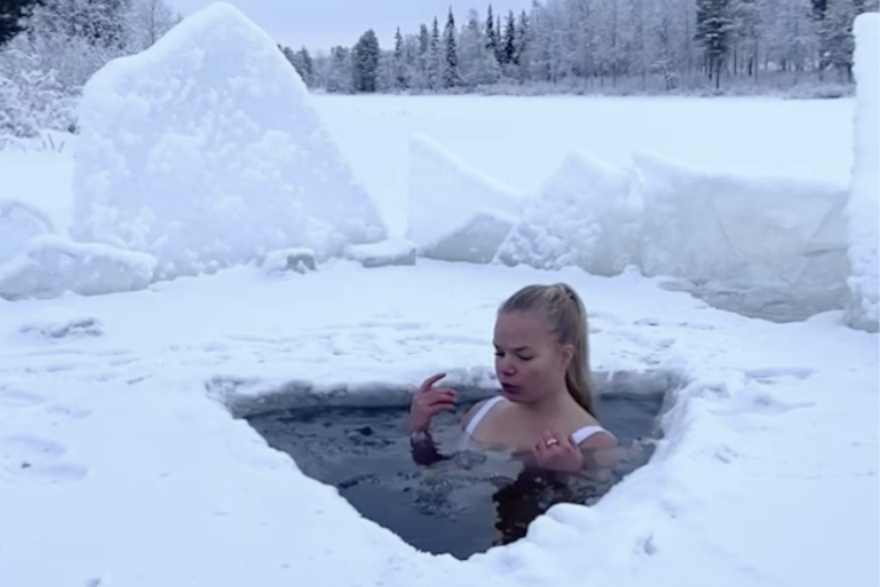 Sirena sa sjevera: Elina (27) iz Finske jutro započne 'kupancem' na -20 stupnjeva, ponekad pliva i po 17 minuta