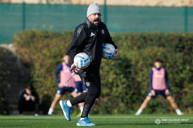FOTO Hajdukovce u Španjolskoj dočekali idealni uvjeti. Gattuso s kapom 'dirigirao' igračima
