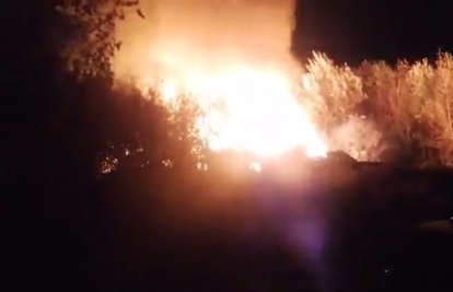 Požar na zagrebačkom Jarunu: Vatra progutala drvenu baraku