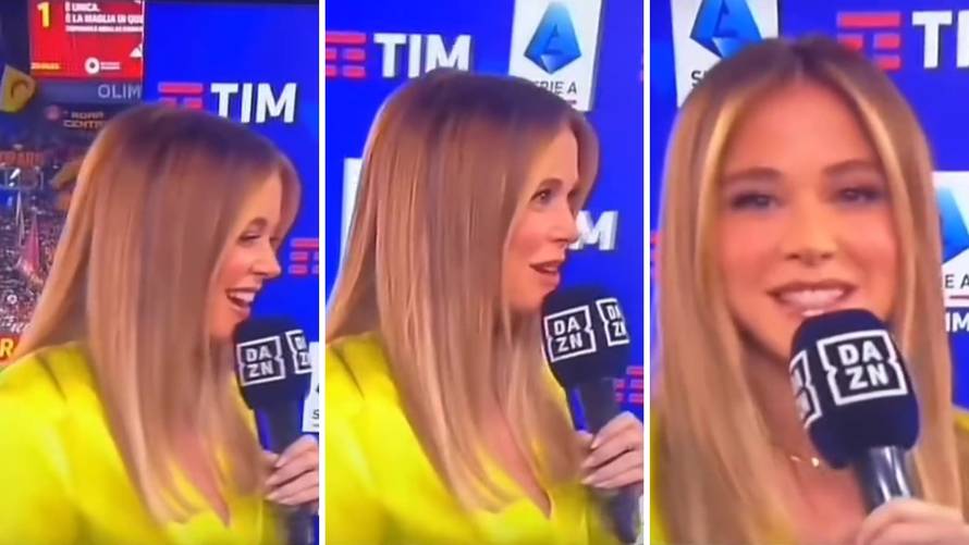 VIDEO Diletta, kamo to gledaš? Fatalnu voditeljicu zbunio je nogometaš, pogriješila mu ime