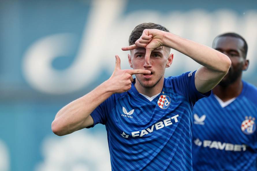 Zagreb: Petar Sučić zabio gol za 1:0 u utakmici protiv NK Osijek