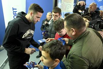 Zagreb: Igraci Dinama na druzenju s navijacima