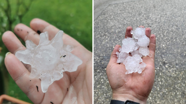Nevrijeme kod susjeda: Oluja u Sloveniji donijela jaku tuču, padao je led veličine oraha