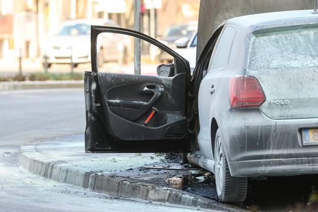 Zagreb: Zapalio se automobil stranih tablica