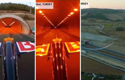 Show kod Istanbula: Avionom proletio kroz tunel 245 km/h