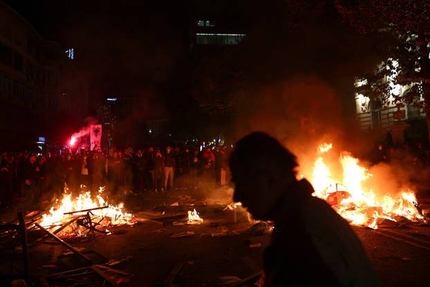 Albanian students hold anti-government protest